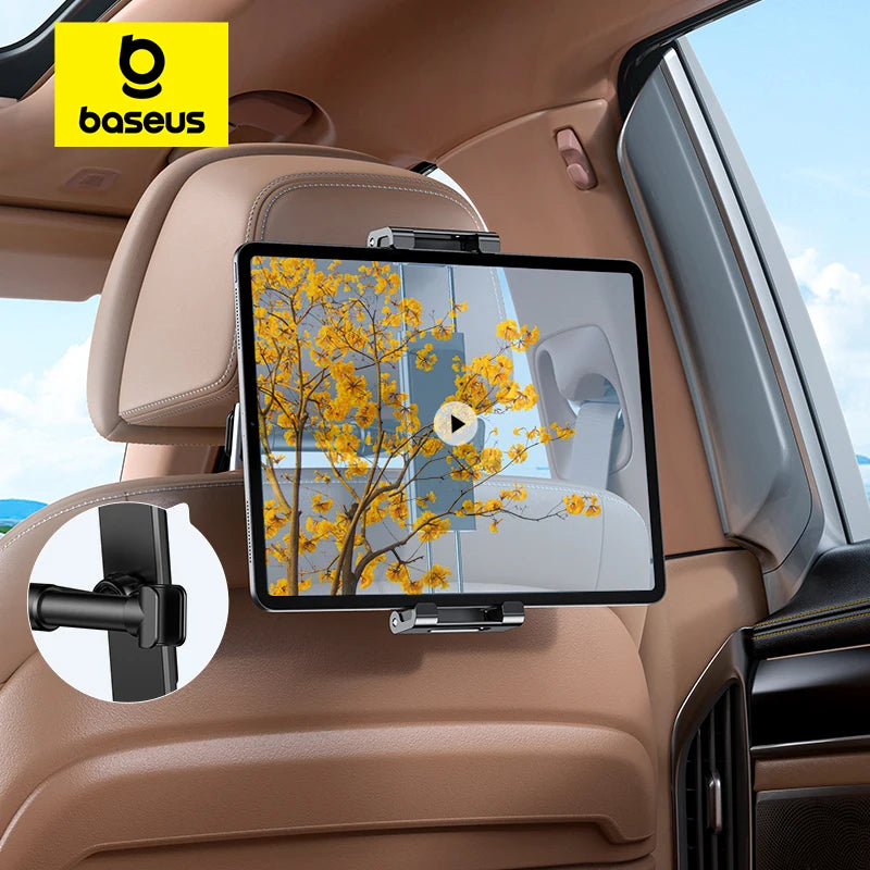 Car Back Seat Phone/Tablet Headrest Holder for (4.7-12.9 inch) Universal