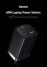 65W Desktop Fast Charger 4 in 1 Laptop Phone Tablet