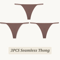 3PCS Seamless Thong Women