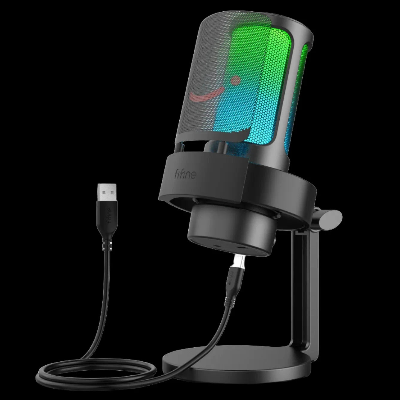 RGB USB Microphone for Recording/Streaming PC/Mac