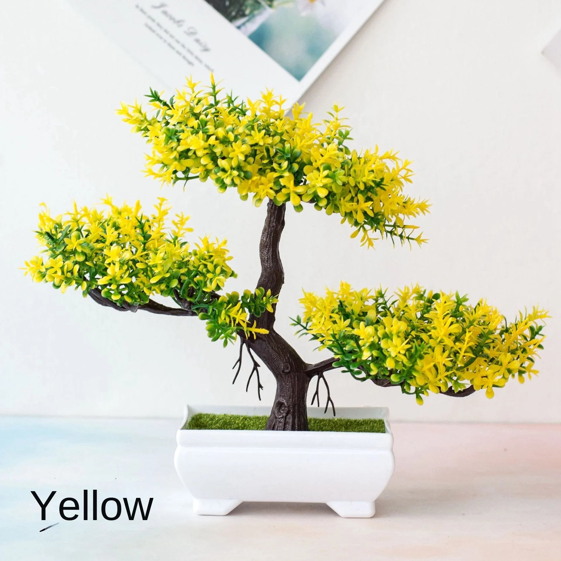 Artificial Plant Bonsai Plastic Small Tree Pot