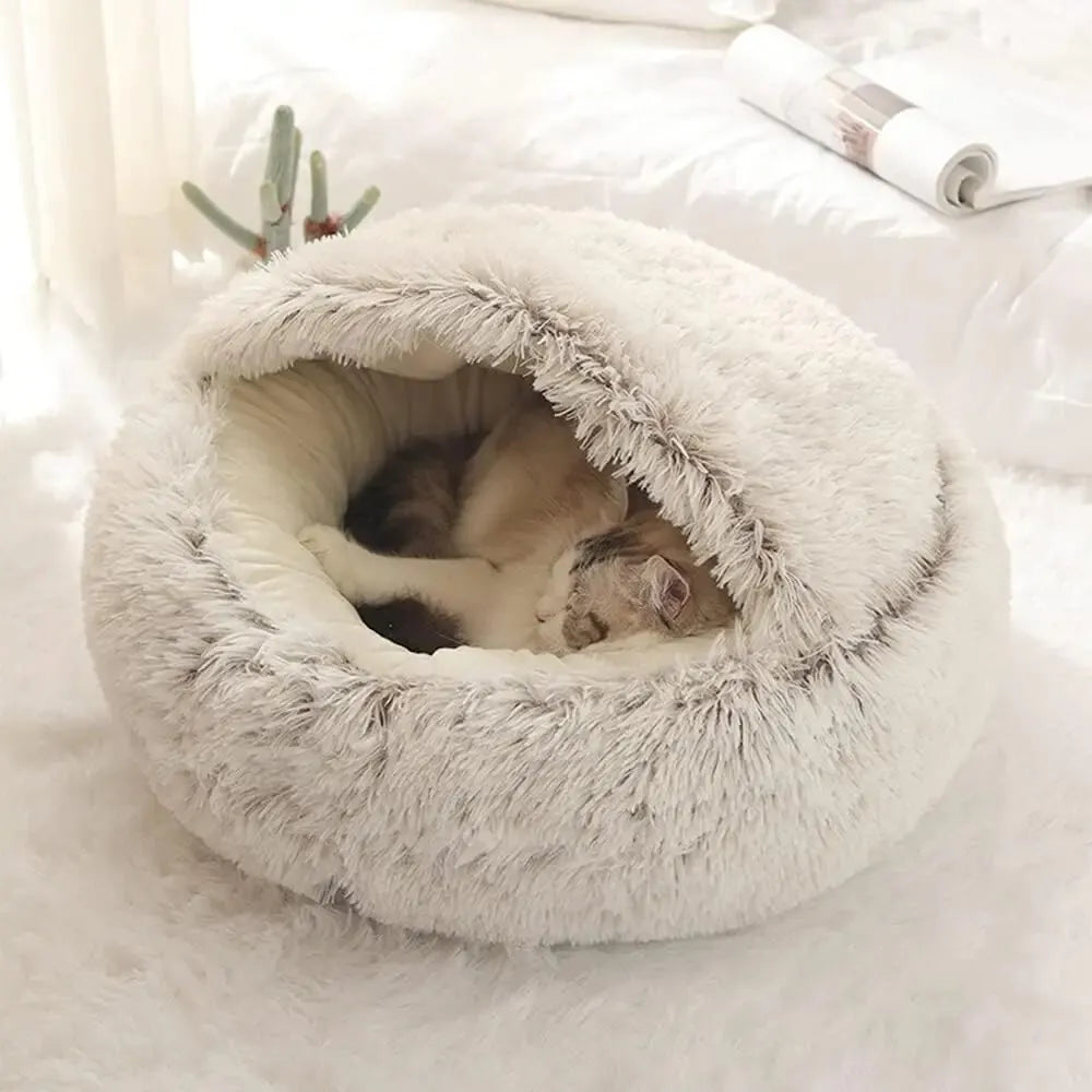 Soft Plush Dog/Cat Pet Bed with Cover