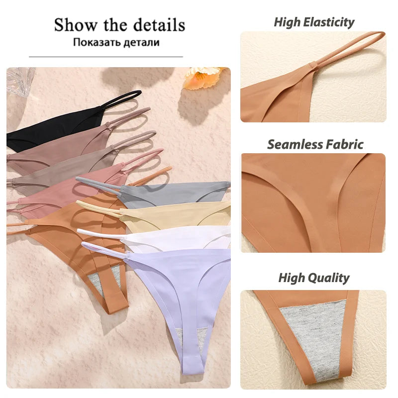 3PCS Seamless Thong Women