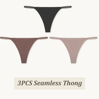 3PCS Seamless Thong Women