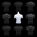 Men Short Sleeve Rash Guard Compression Shirt