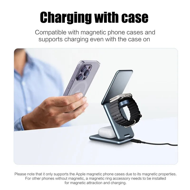 3 In 1 Magsafe Wireless Charger Stand