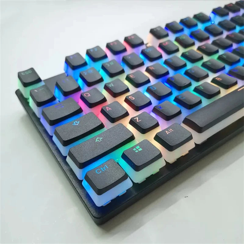 130 Key - Pudding Keycaps for Mechanical Keyboard Jelly RGB