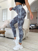 Multi Color Marbling Tie-Dye Yoga Pants