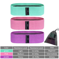 Fabric Resistance Hip Booty Bands