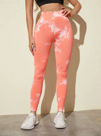 Multi Color Marbling Tie-Dye Yoga Pants