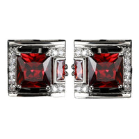 Tough Square Zircon Stone Cufflinks for Man Luxury