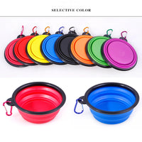 1000ml Large Collapsible Dog/Cat Folding Silicone Bowl