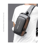 Men's Multifunction Anti-theft Shoulder Bag/Crossbody Travel Bag