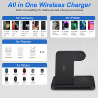 15W Fast Wireless Charger Dock Station 3in1