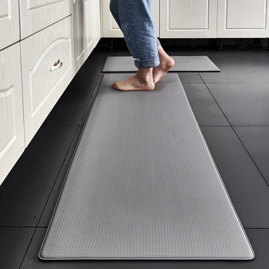 Kitchen Floor Mats Thickened Waterproof Washable