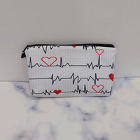 Nurse ECG Women Cosmetic Bag