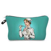 Nurse ECG Women Cosmetic Bag