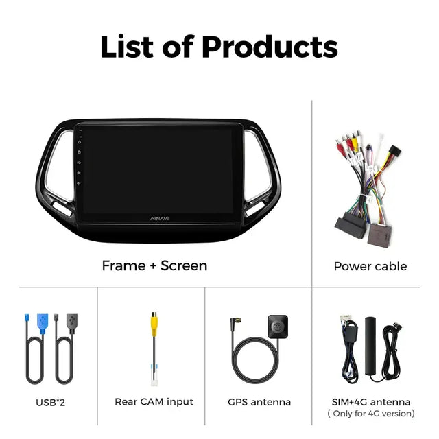 Android Car Radio For Jeep Compass (2017-2019)